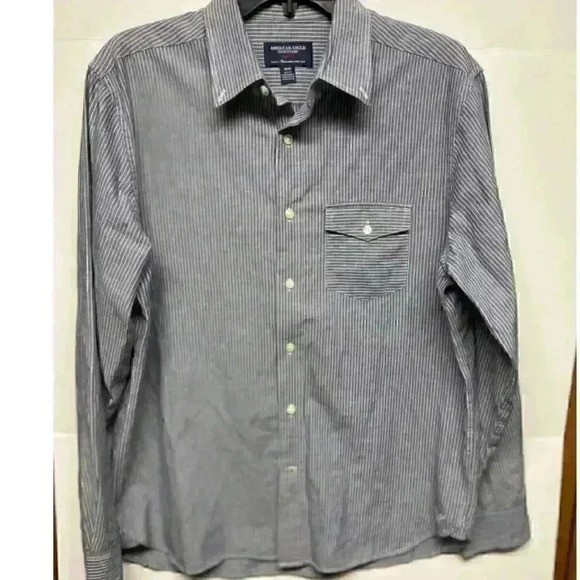 American Eagle Outfitters Other - 𝅺AMERICAN EAGLE Outfitters Mens Prep Fit Striped Button Down Top, Medium